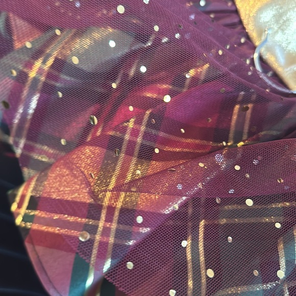 Bonnie Jean burgundy velvet Christmas Dress - size 4 - Picture 6 of 6